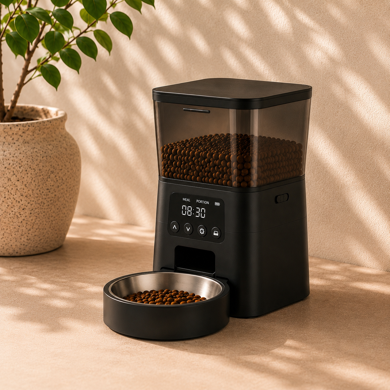 PetPilot feeder dispensing food